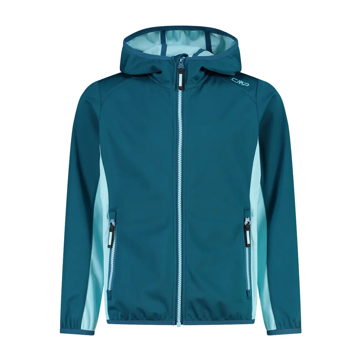 Cmp Girls Bleu Hooded Puffer Jacket
