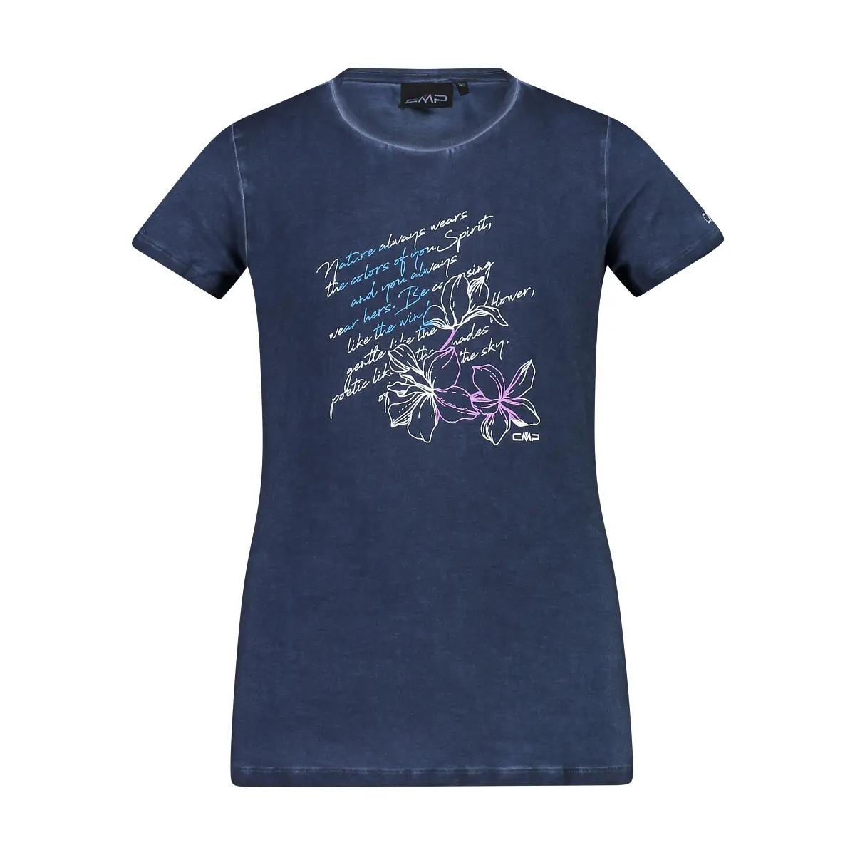 Cmp Girls Bleu 'S Cotton T-Shirt