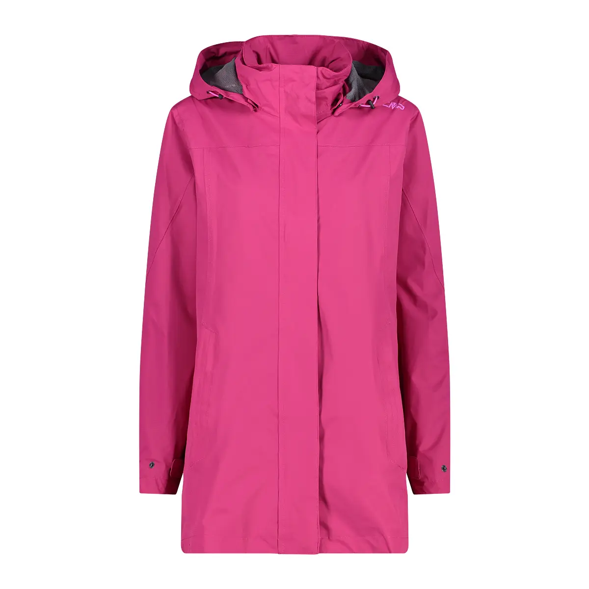 Cmp Women's Rose Waterproof Hooded Jacket With Snap Buttons