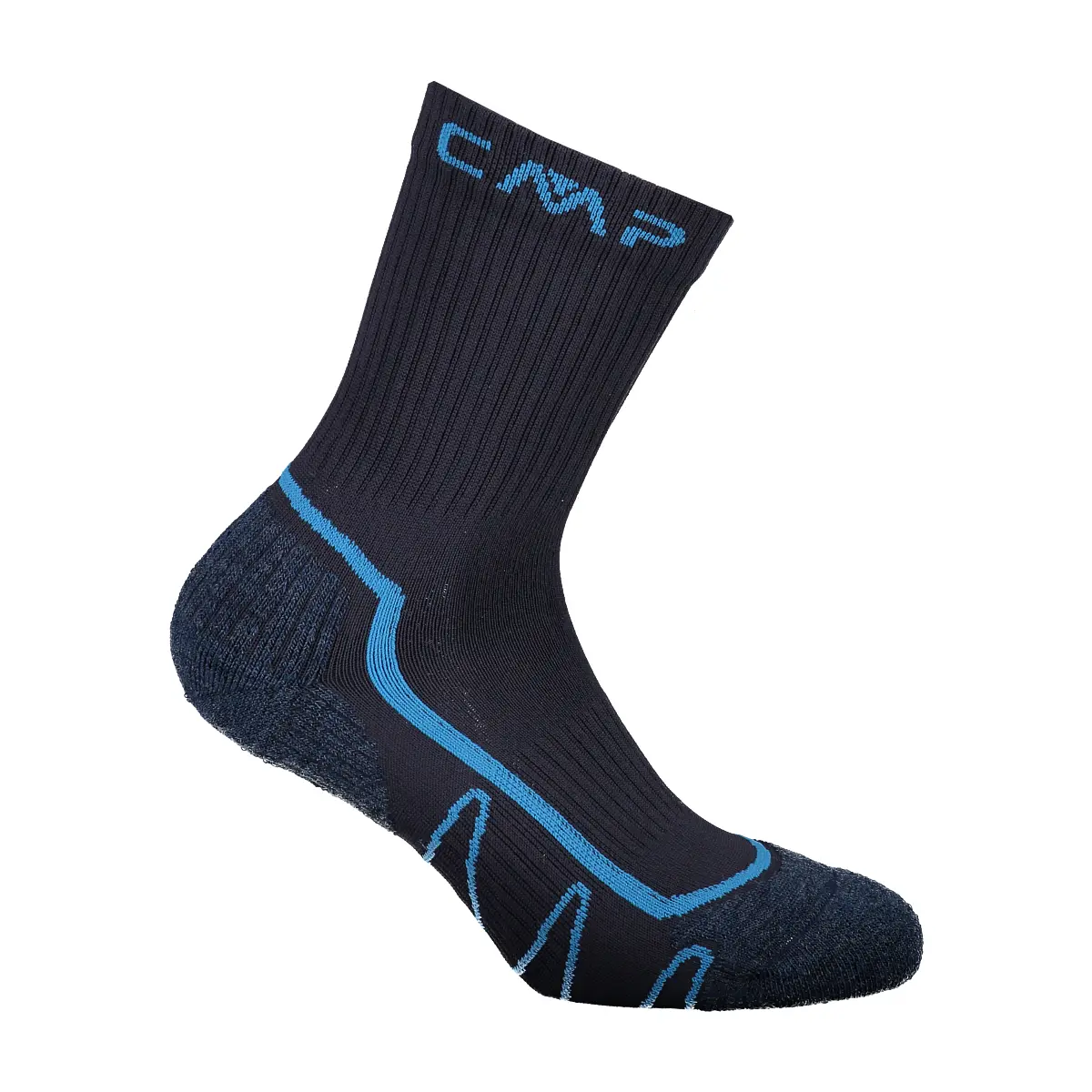 Cmp Unisex Kids Bleu Mid Hiking Socks For Children Poly