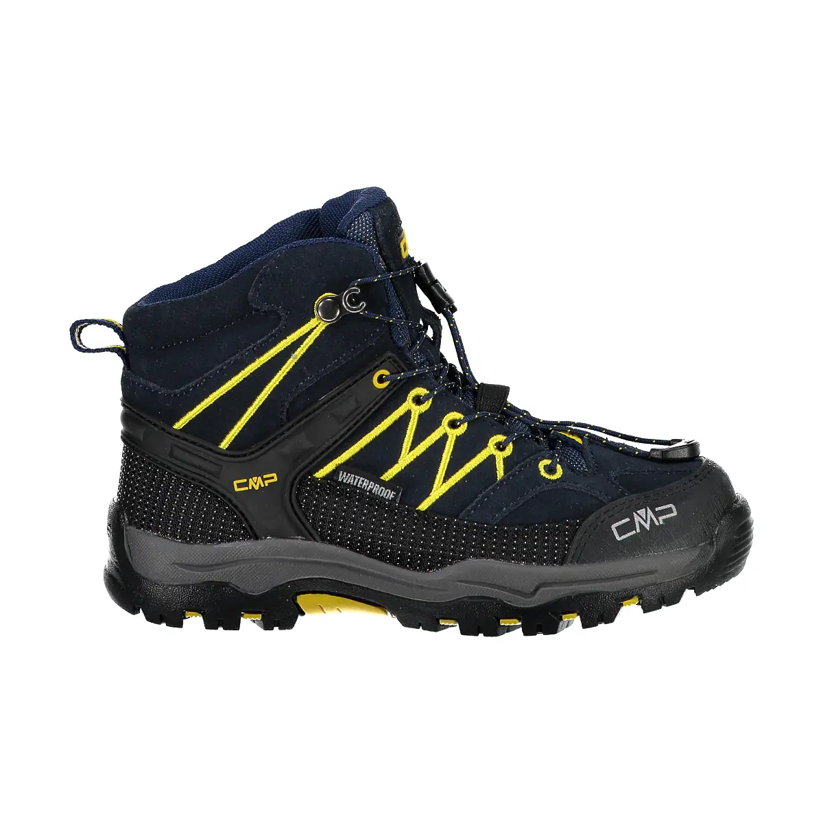 Cmp Boys Bleu Mid Hiking Trainers For Children Rigel Waterproof
