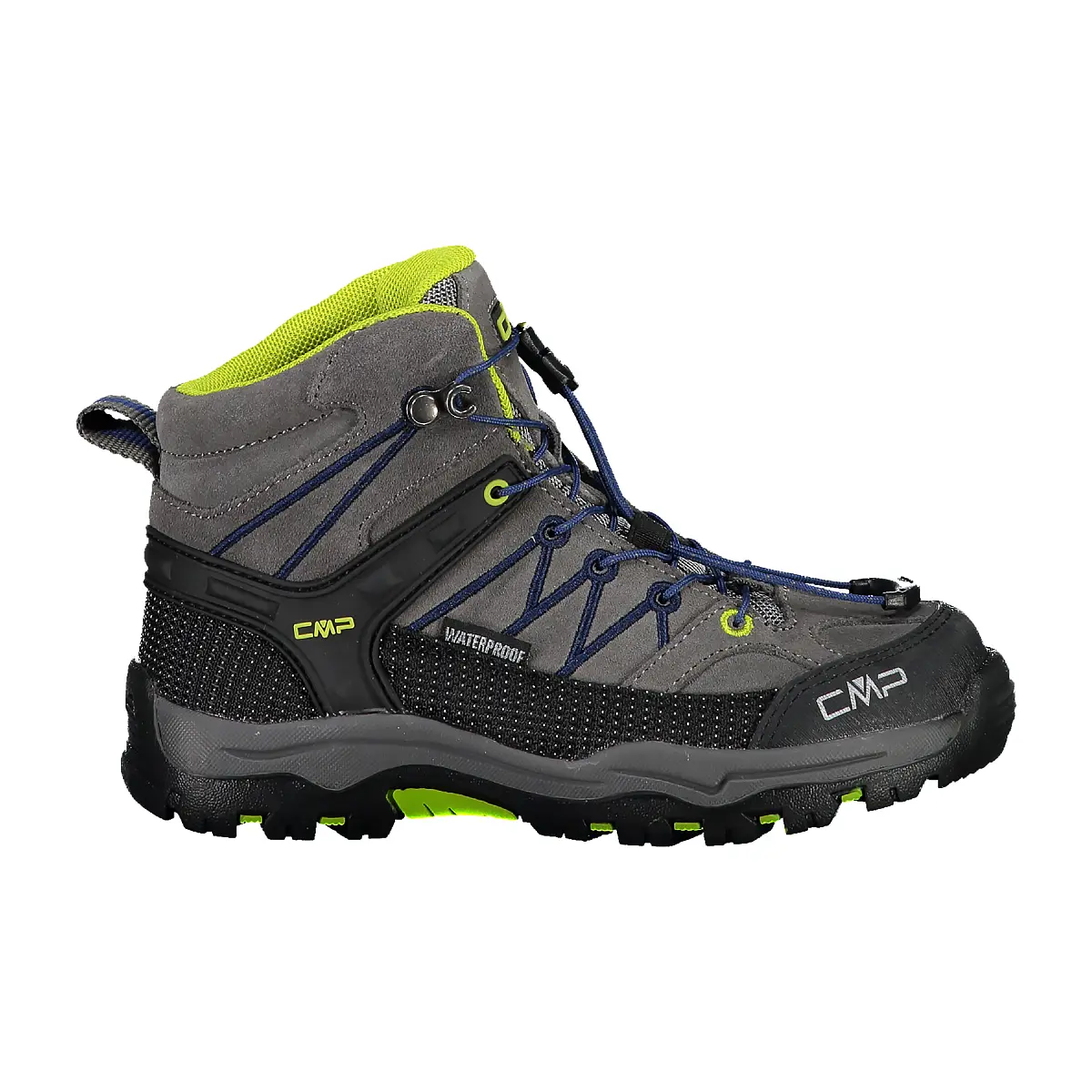 Cmp Boys Bleu Mid Hiking Trainers For Children Rigel Waterproof