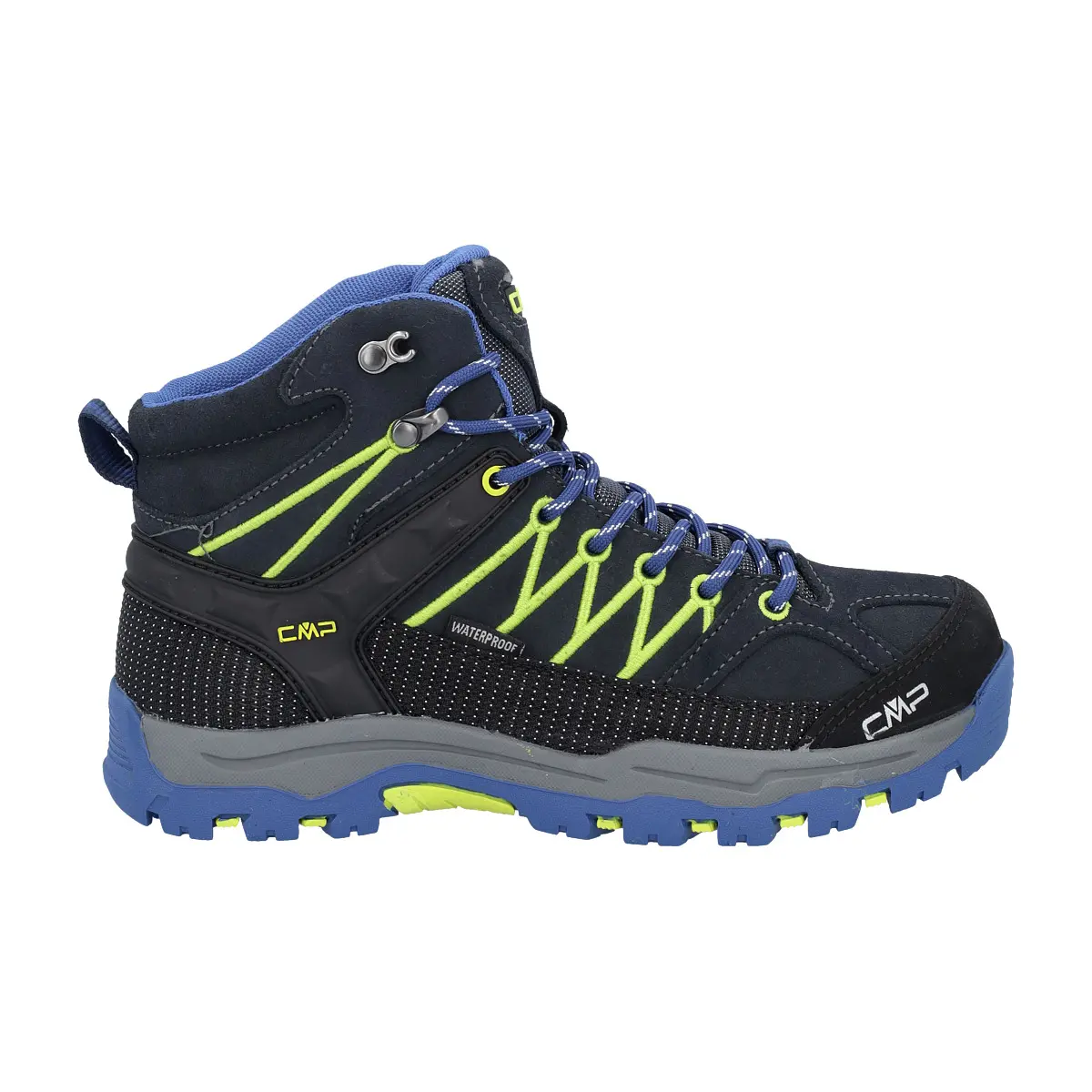Cmp Unisex Kids Bleu Mid Hiking Trainers For Children Rigel Waterproof