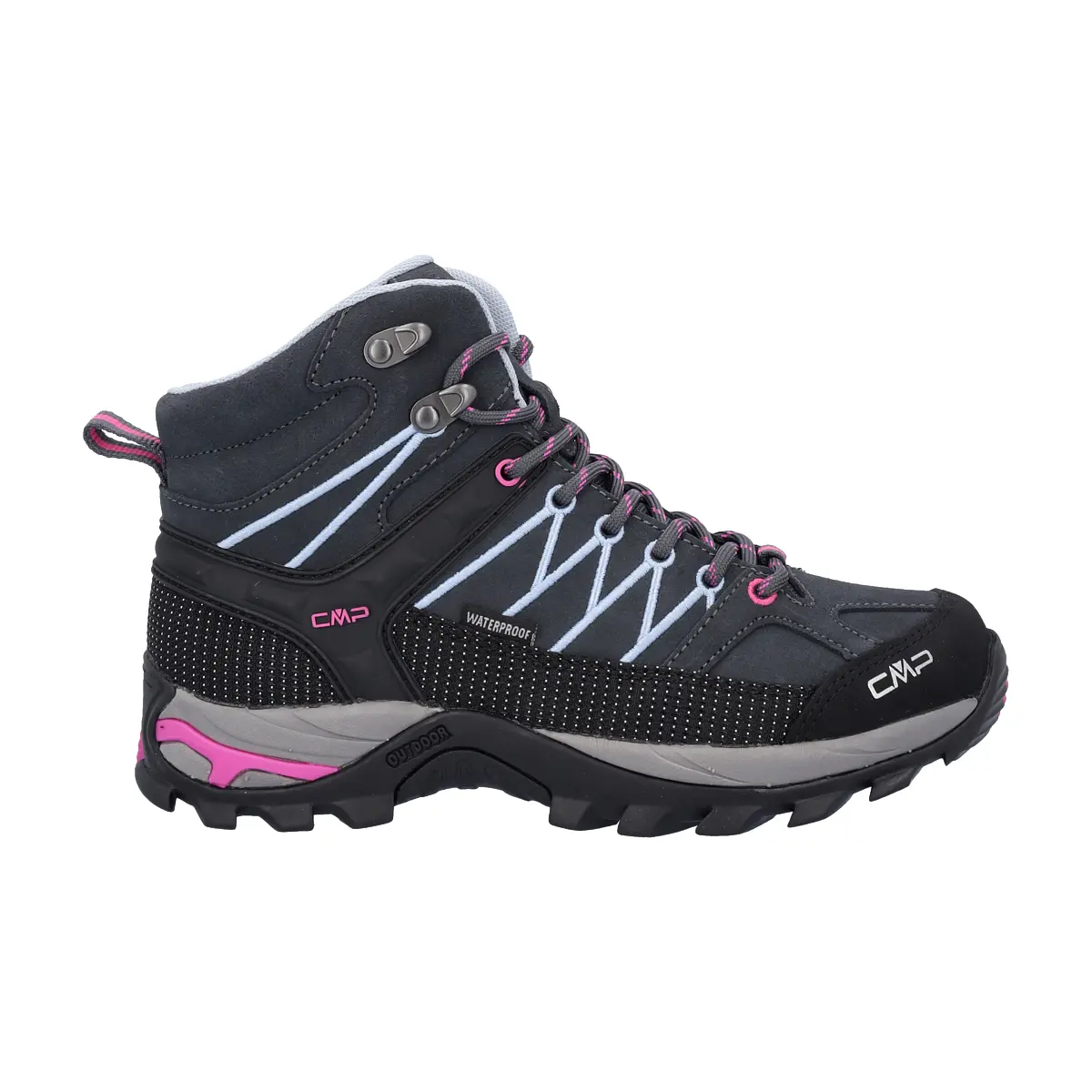 Cmp Women's Gris Hiking Trainers Rigel Waterproof