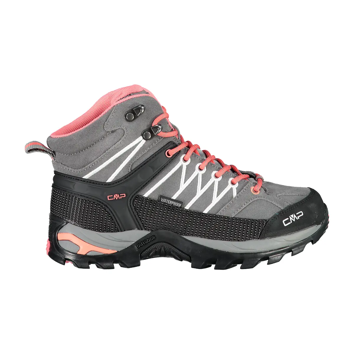 Cmp Women's Gris Hiking Trainers Rigel Waterproof