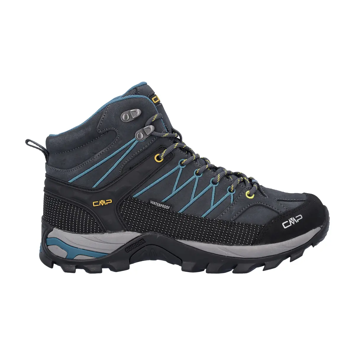 Cmp Men's Gris Hiking Trainers Rigel Waterproof