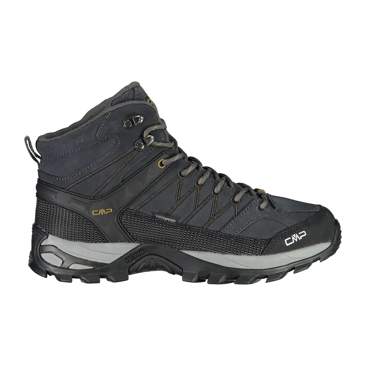 Cmp Men's Gris Hiking Trainers Rigel Waterproof