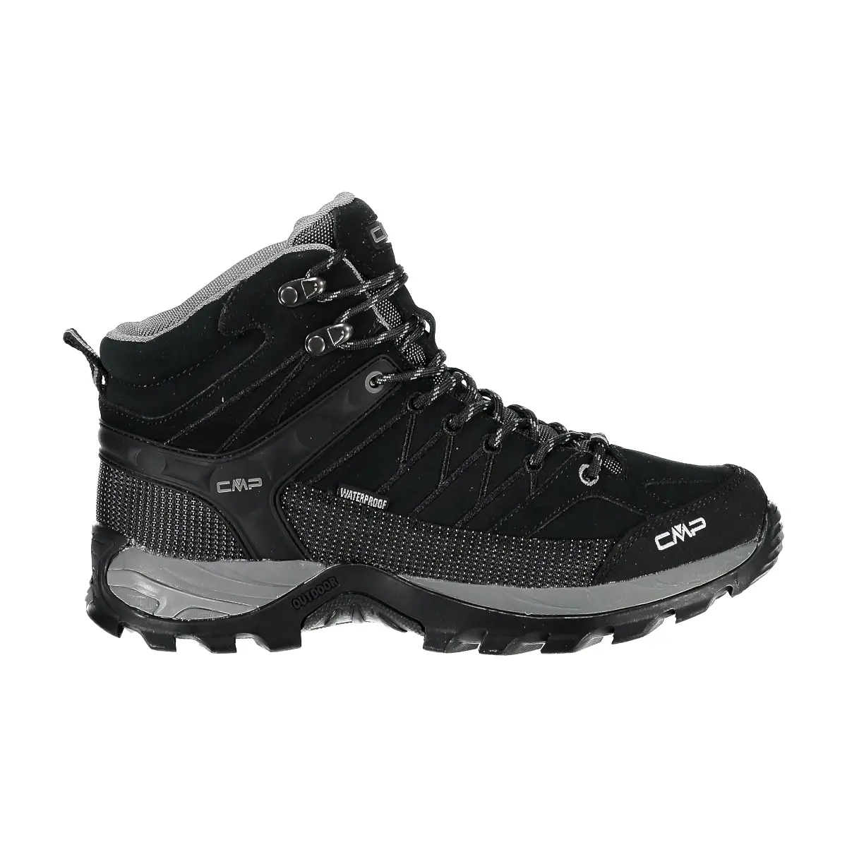Cmp Men's Noir Hiking Shoes Large Sizes Rigel Waterproof