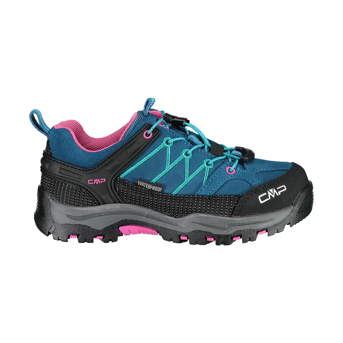 Cmp Boys Bleu Low Hiking Trainers For Children Rigel Waterproof
