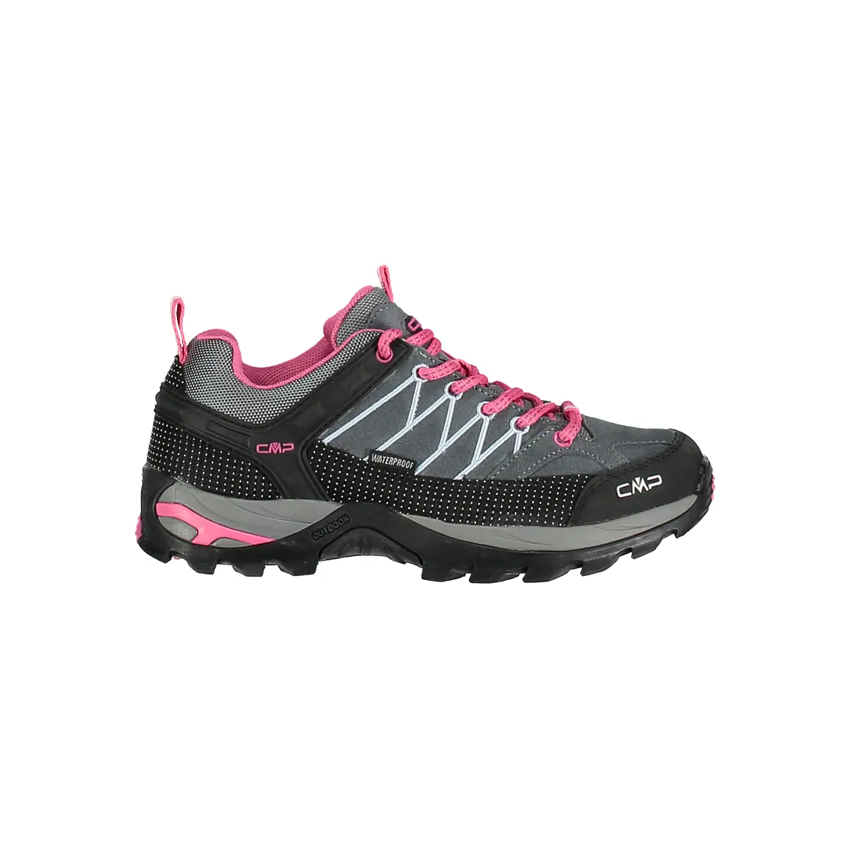 Cmp Women's Gris Low Hiking Trainers For Rigel Waterprof