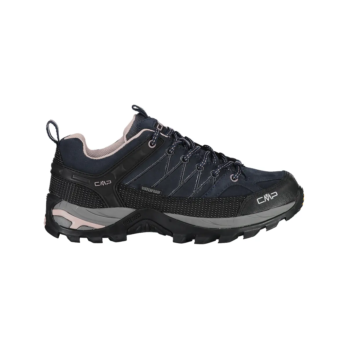 Cmp Women's Noir Low Hiking Trainers For Rigel Waterprof