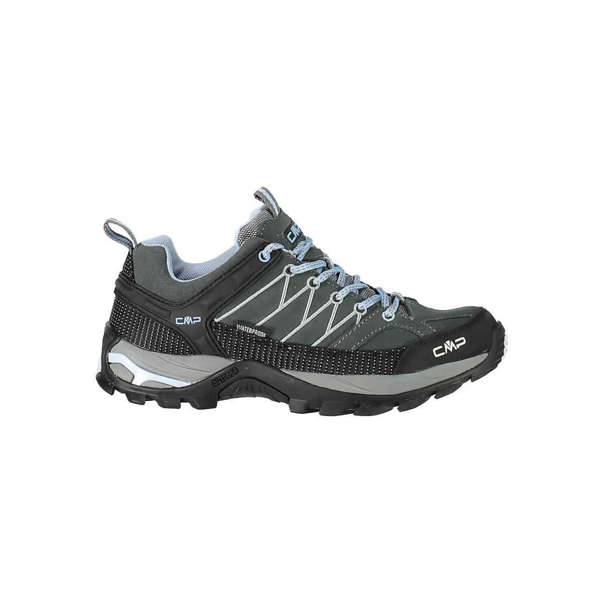 Cmp Women's Noir Low Hiking Trainers For Rigel Waterprof
