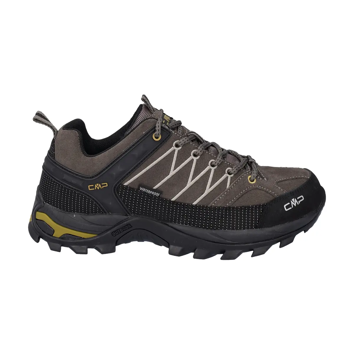 Cmp Men's Marron Low Hiking Trainers Rigel Waterprof