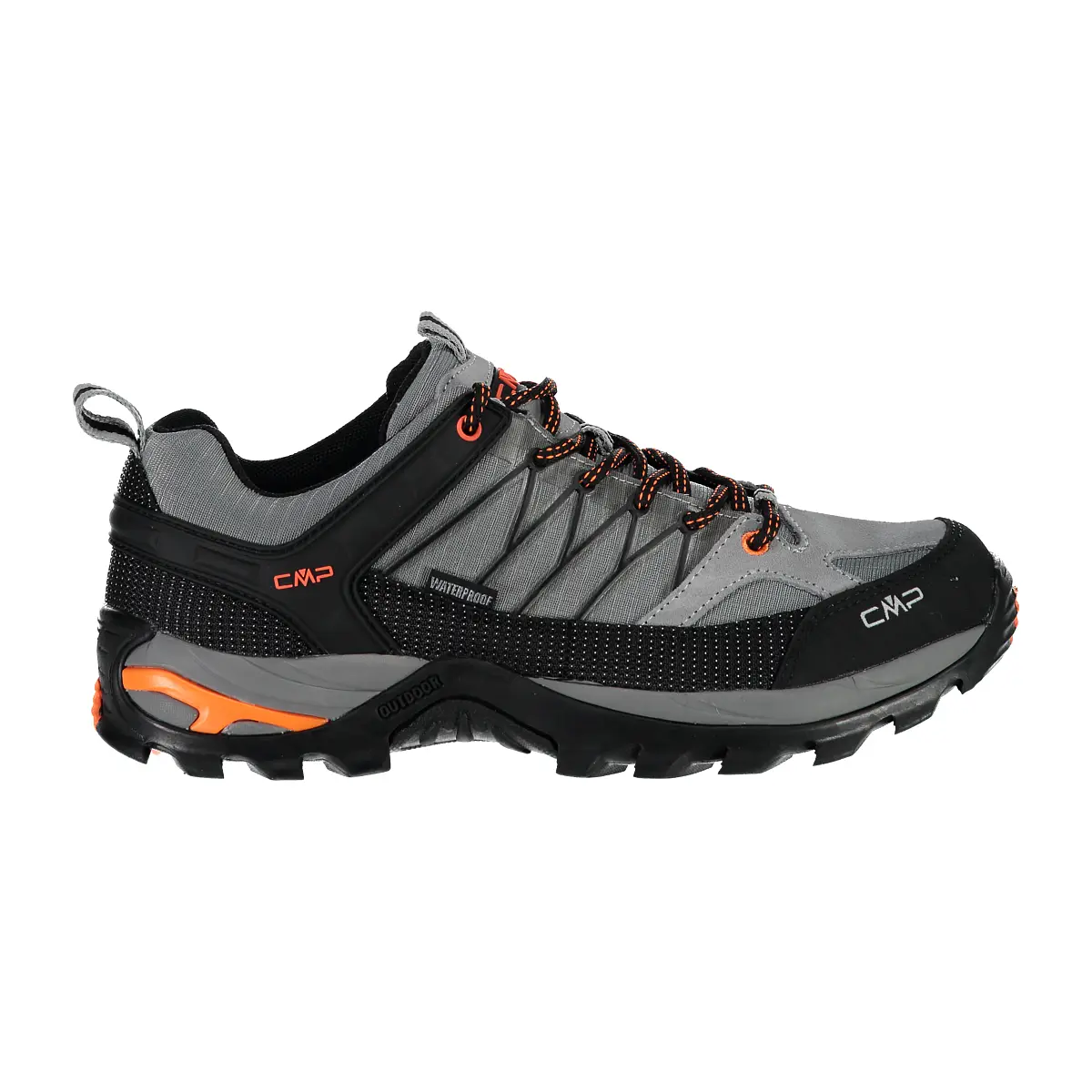 Cmp Men's Gris Low Hiking Trainers Rigel Waterprof