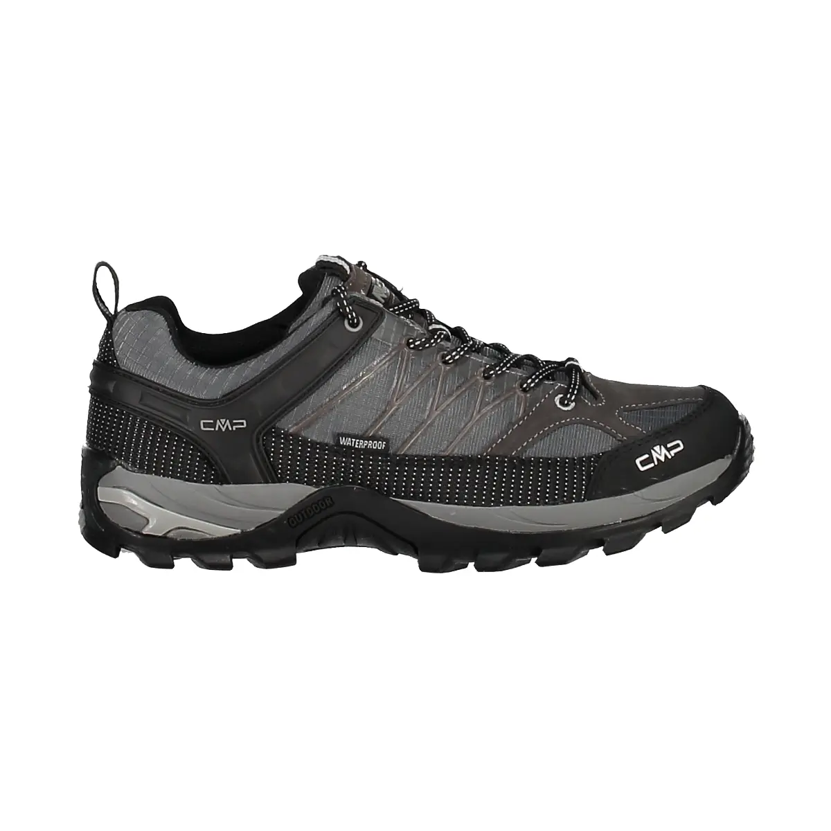 Cmp Men's Gris Low Hiking Trainers Rigel Waterprof