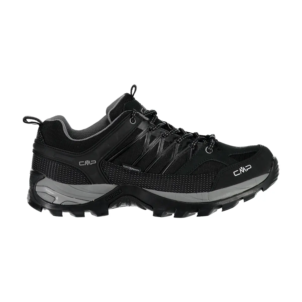 Cmp Men's Noir Low Hiking Trainers Rigel Waterprof