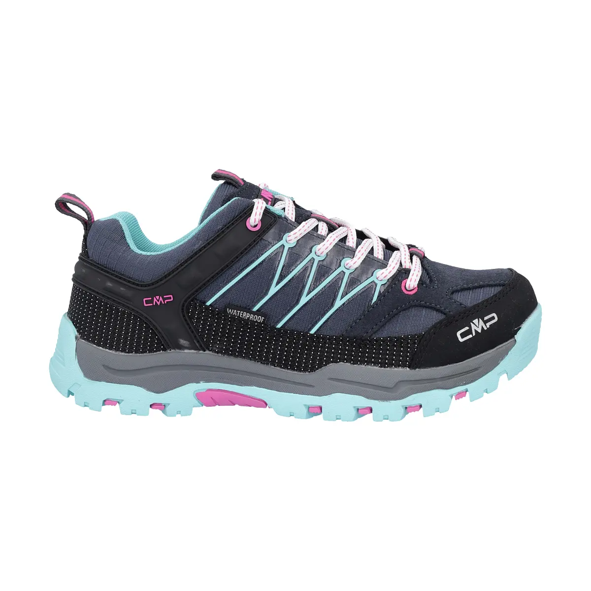 Cmp Boys Bleu Low Hiking Trainers For Children Rigel Waterproof