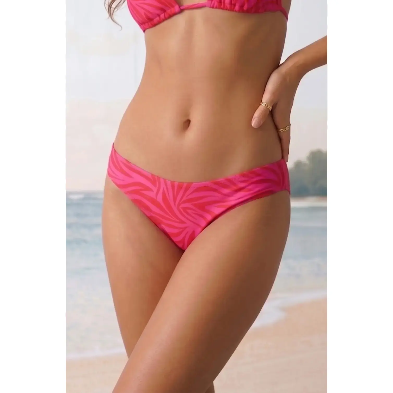 Bas de costume da bagno mestruale a vita bassa donna
