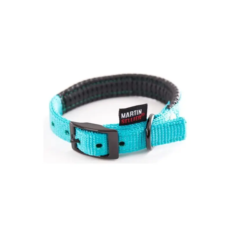 Martin Sellier Bleu Comfort Nylon Dog Collar