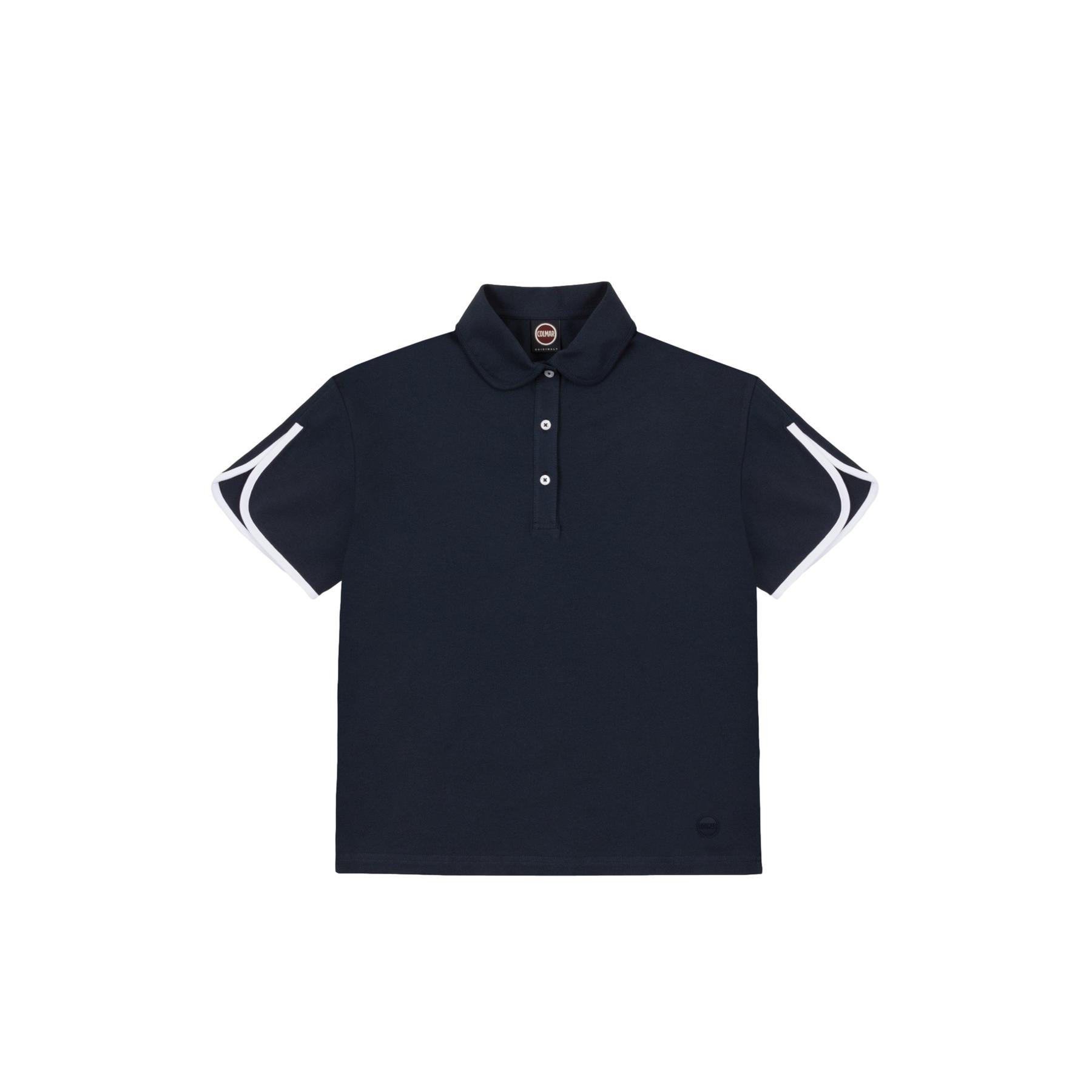 Polo in piqué con ruches donna  87454SHS5 4SH