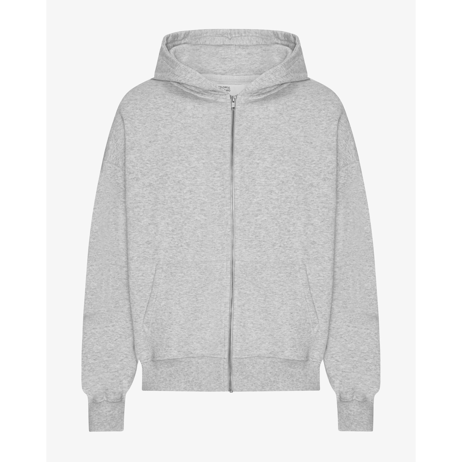 5602991145866 - Oversize Kapuzenjacke mit Reißverschluss Organic Snow Melange