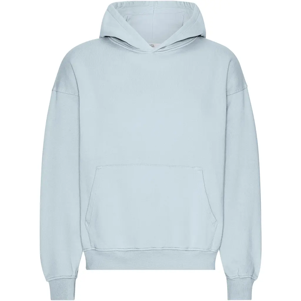 Colorful Standard Unisex Bleu Oversized Hooded Sweatshirt Organic Powder Blue