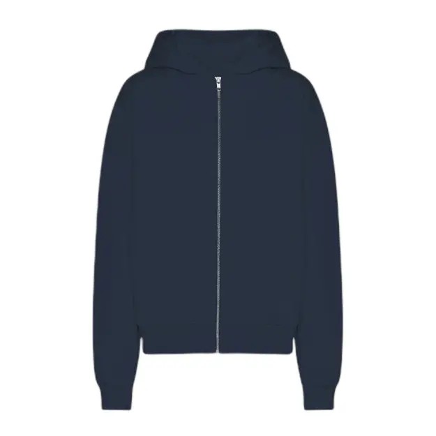 Felpa con cerniera a cappuccio  Organic Navy Blue