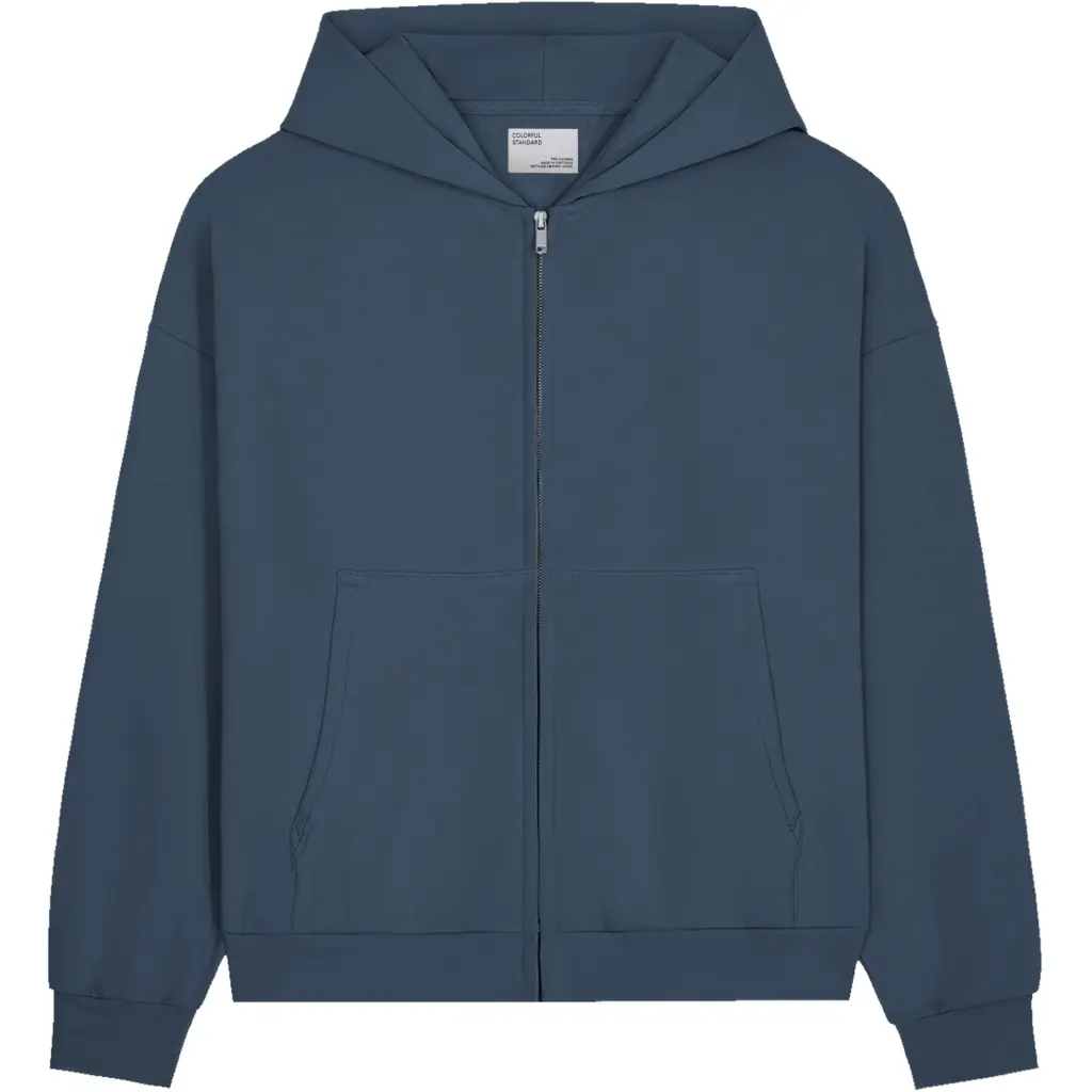 5602991145576 - Oversized Kapuzenjacke Organic petrol blue