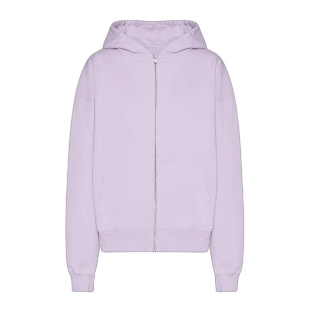 Felpa con cerniera a cappuccio  Organic Soft Lavender