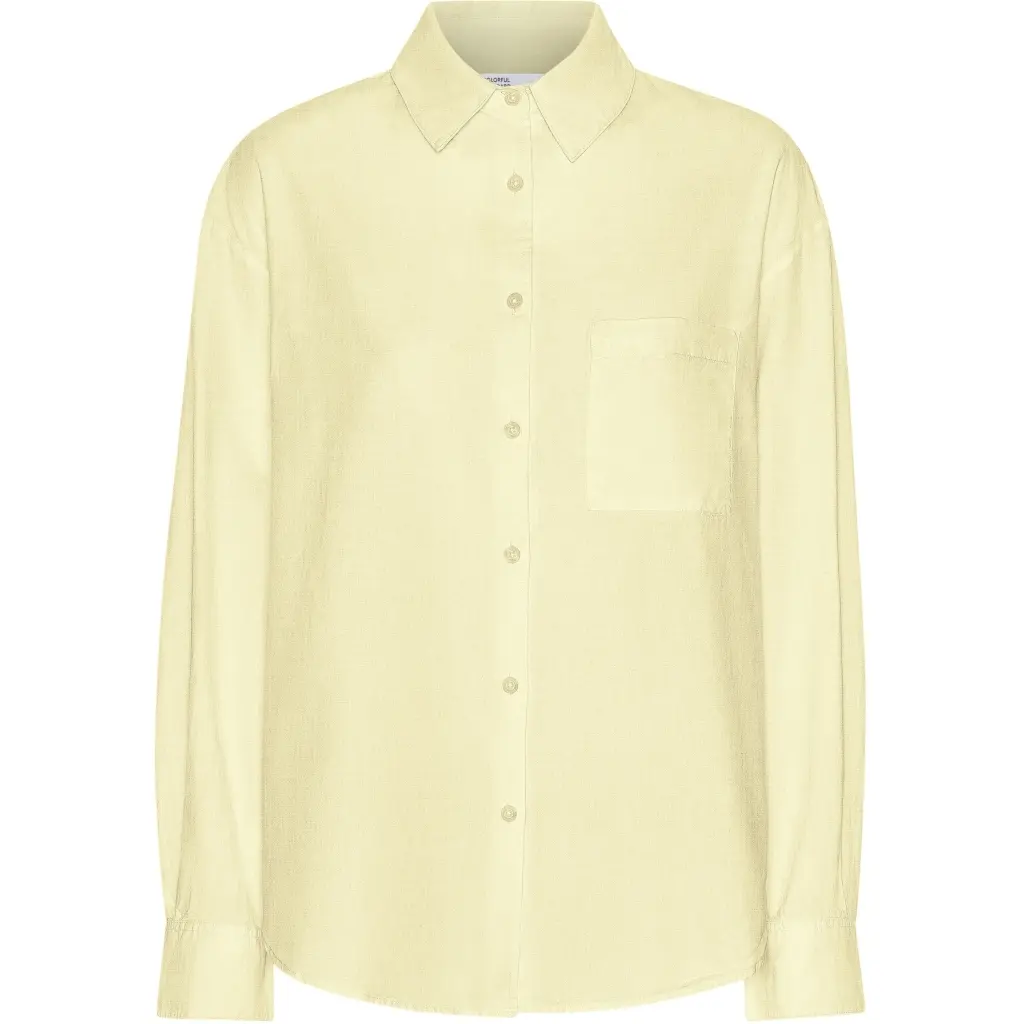 Camicia pesante oversize da donna  Organic Soft Yellow
