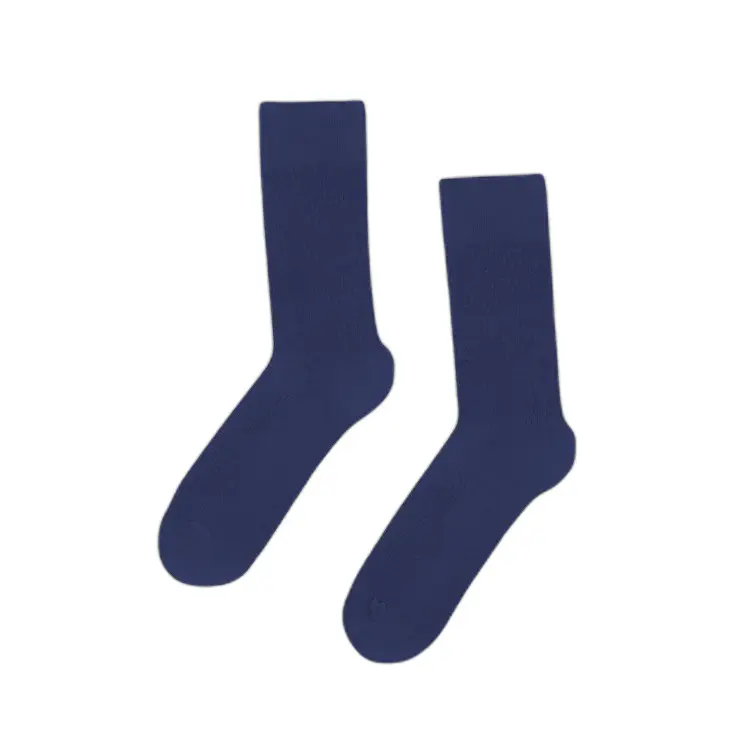 Colorful Standard Unisex Bleu Football Socks Classic Organic Marine Blue