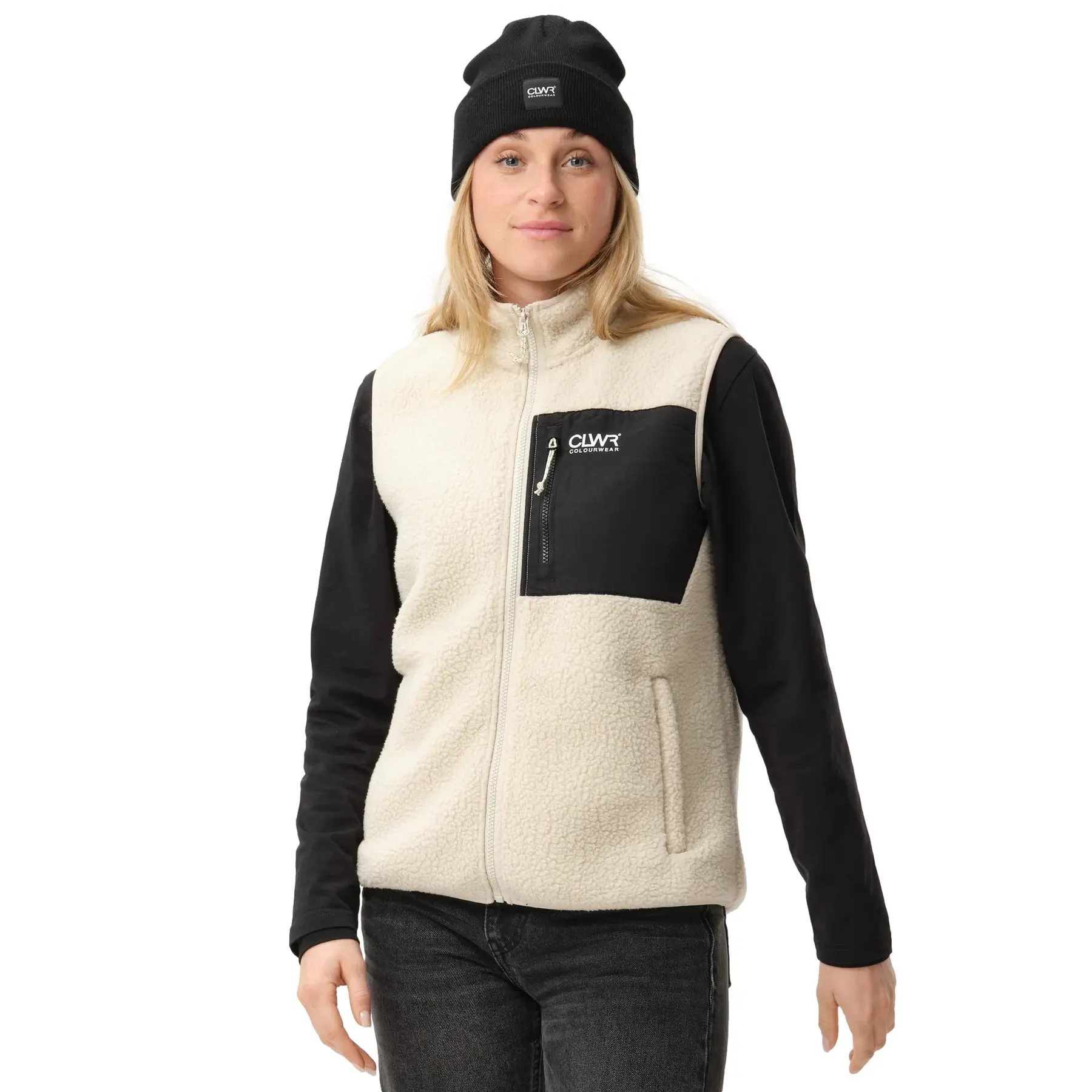 Women’s Sleeveless Fleece Colourwear Pile
