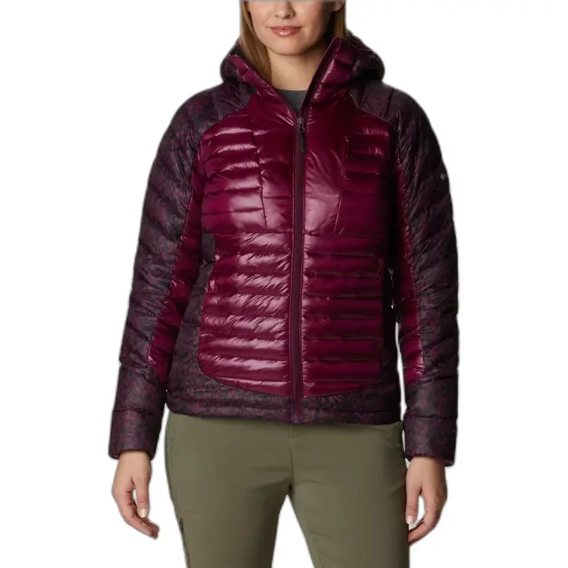 0194895518365 - Labyrinth Loop Hooded Jacket - Kunstfaserjacke - Damen Marionberry   Marionberry Terrain Print S