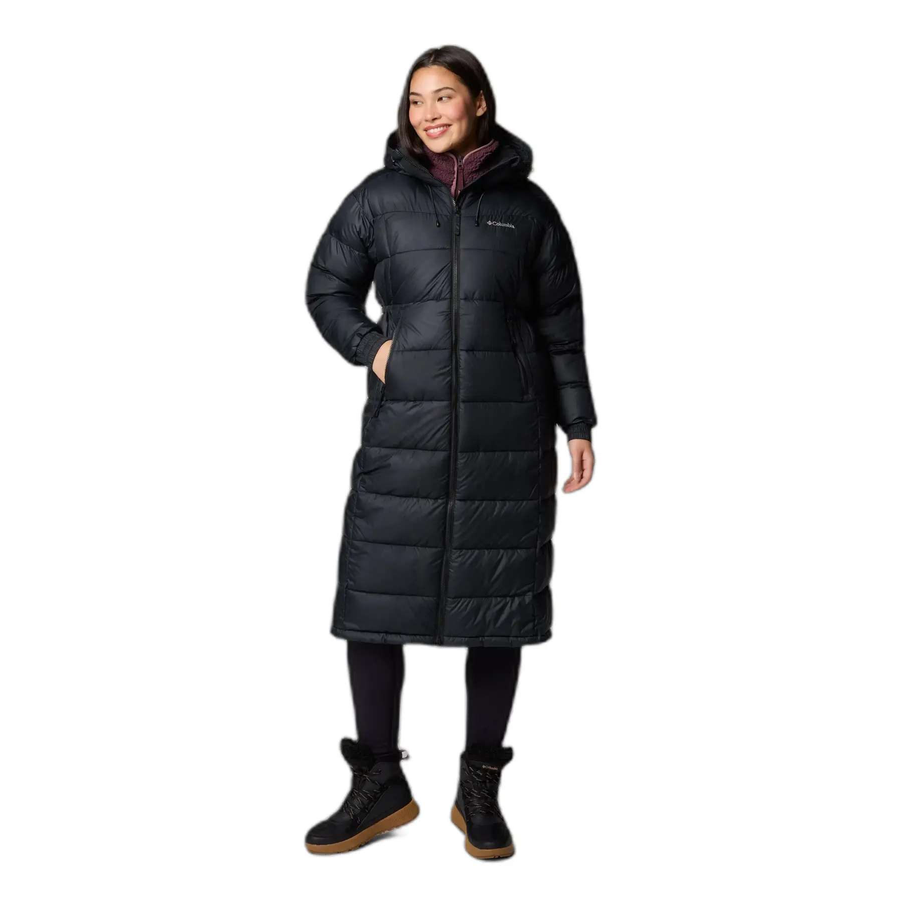Lange Daunenjacke  mit Kapuze, Damen Columbia Pike Lake II