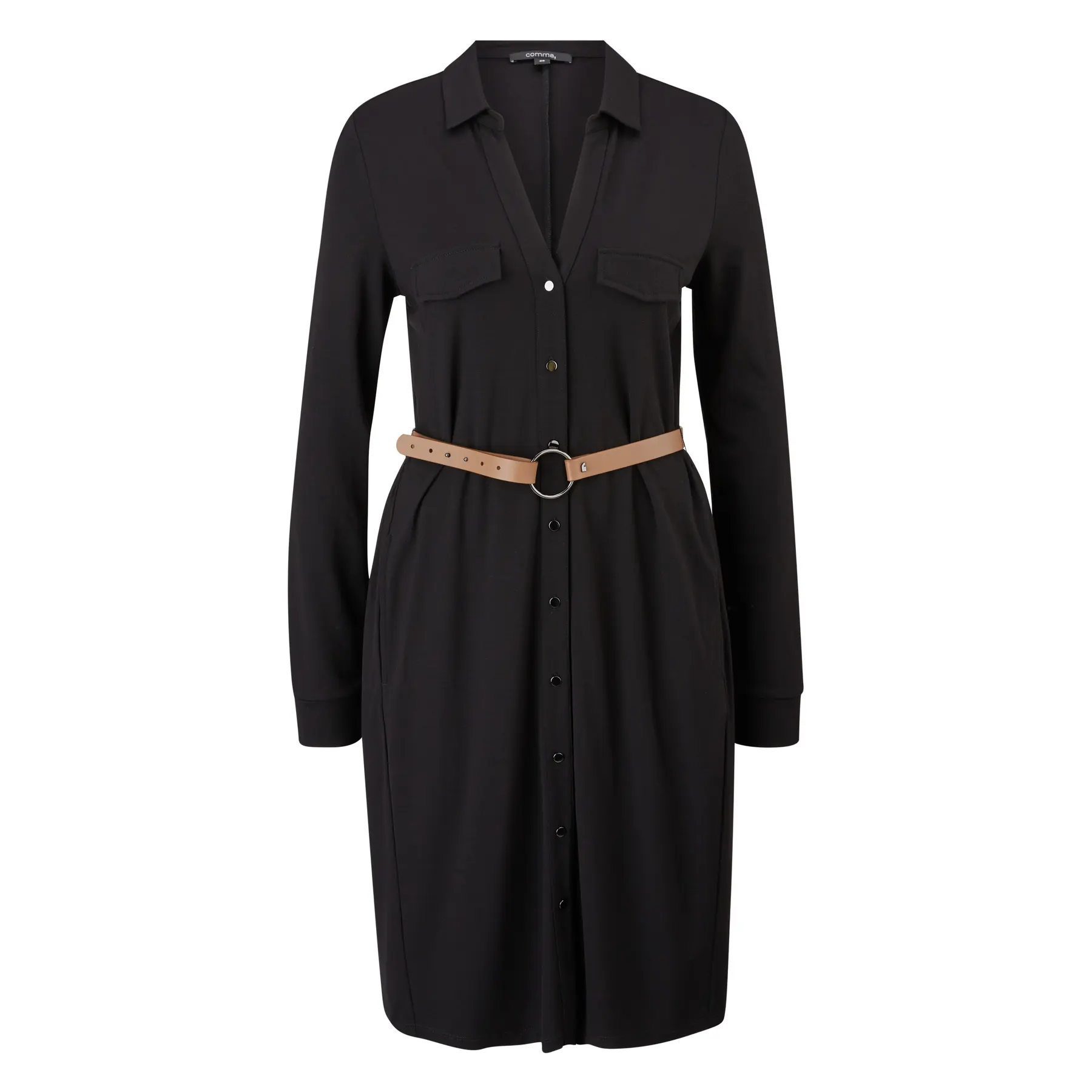 Viskose Hemdblusenkleid Damen COMMA
