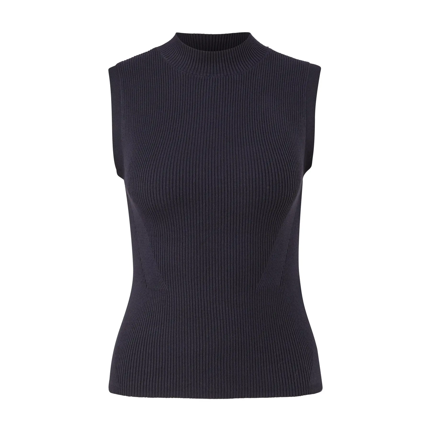Canottiera in maglia leggera con colletto alto donna COMMA