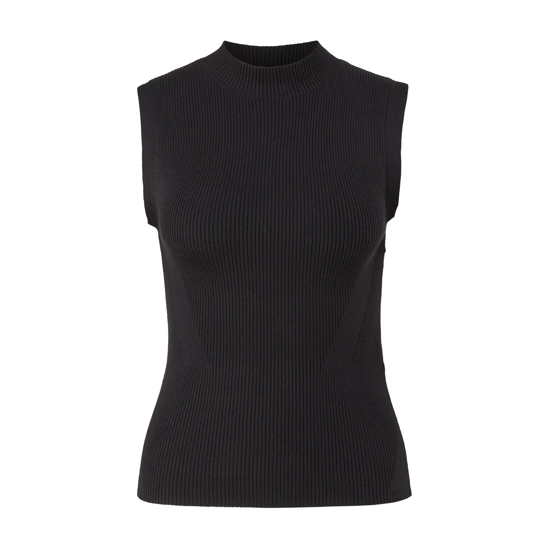Canottiera in maglia leggera con colletto alto donna COMMA