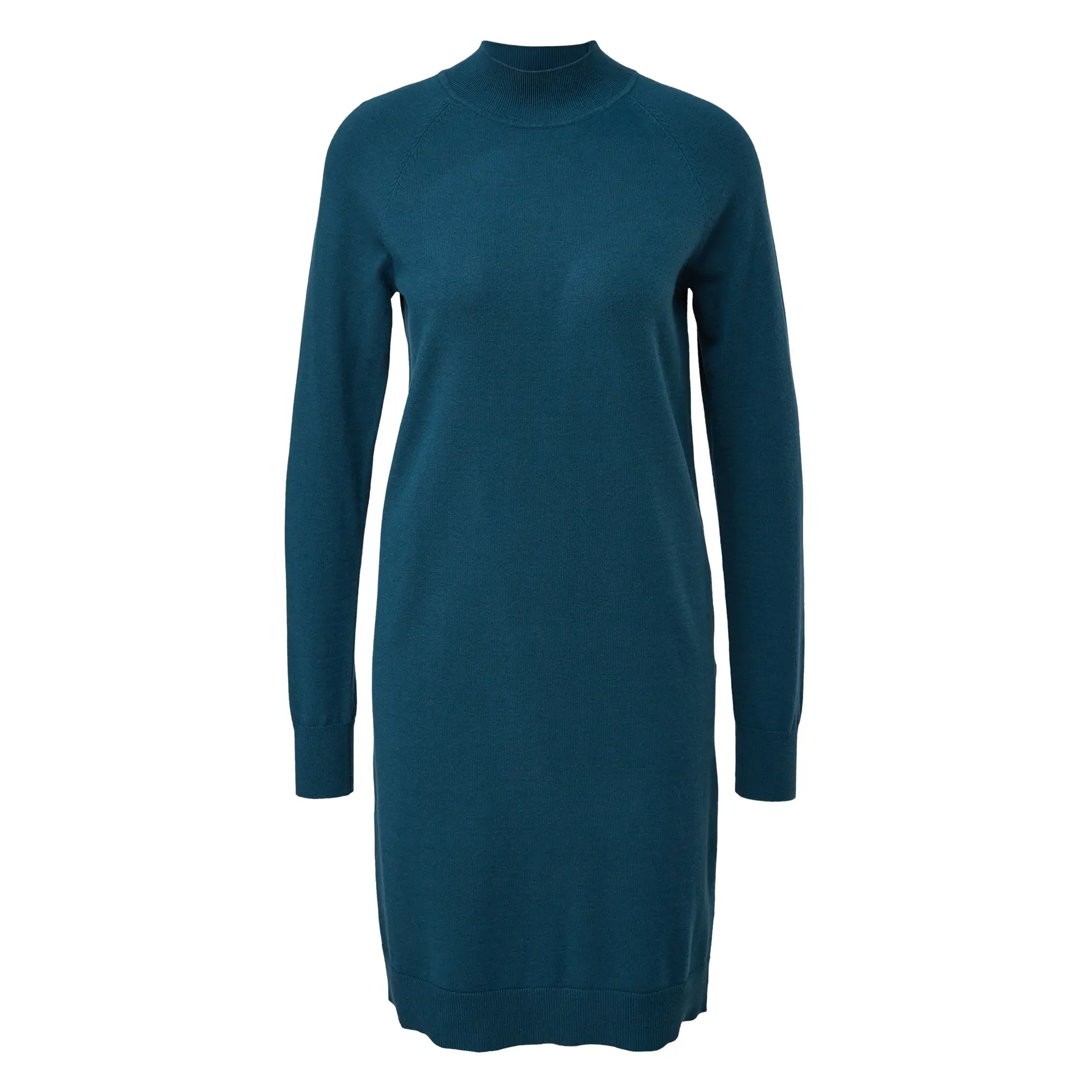 Abito a maniche lunghe in maglia sottile in viscosa con colletto alto donna COMMA