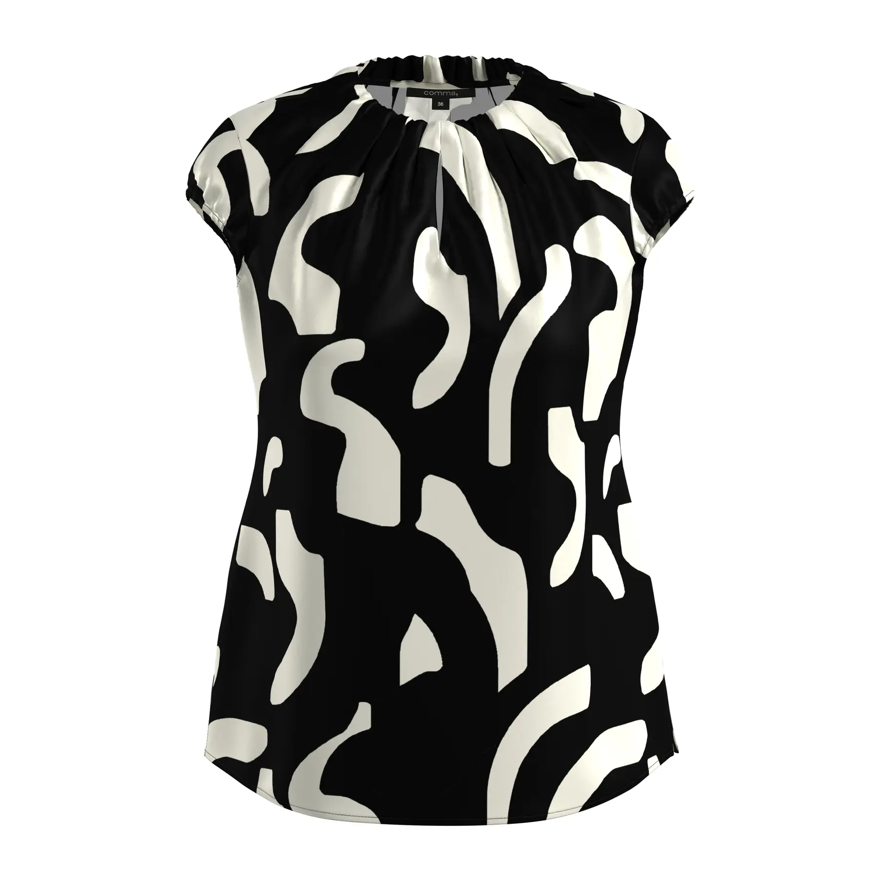 Satin Blouse met Rimpeling Dames COMMA