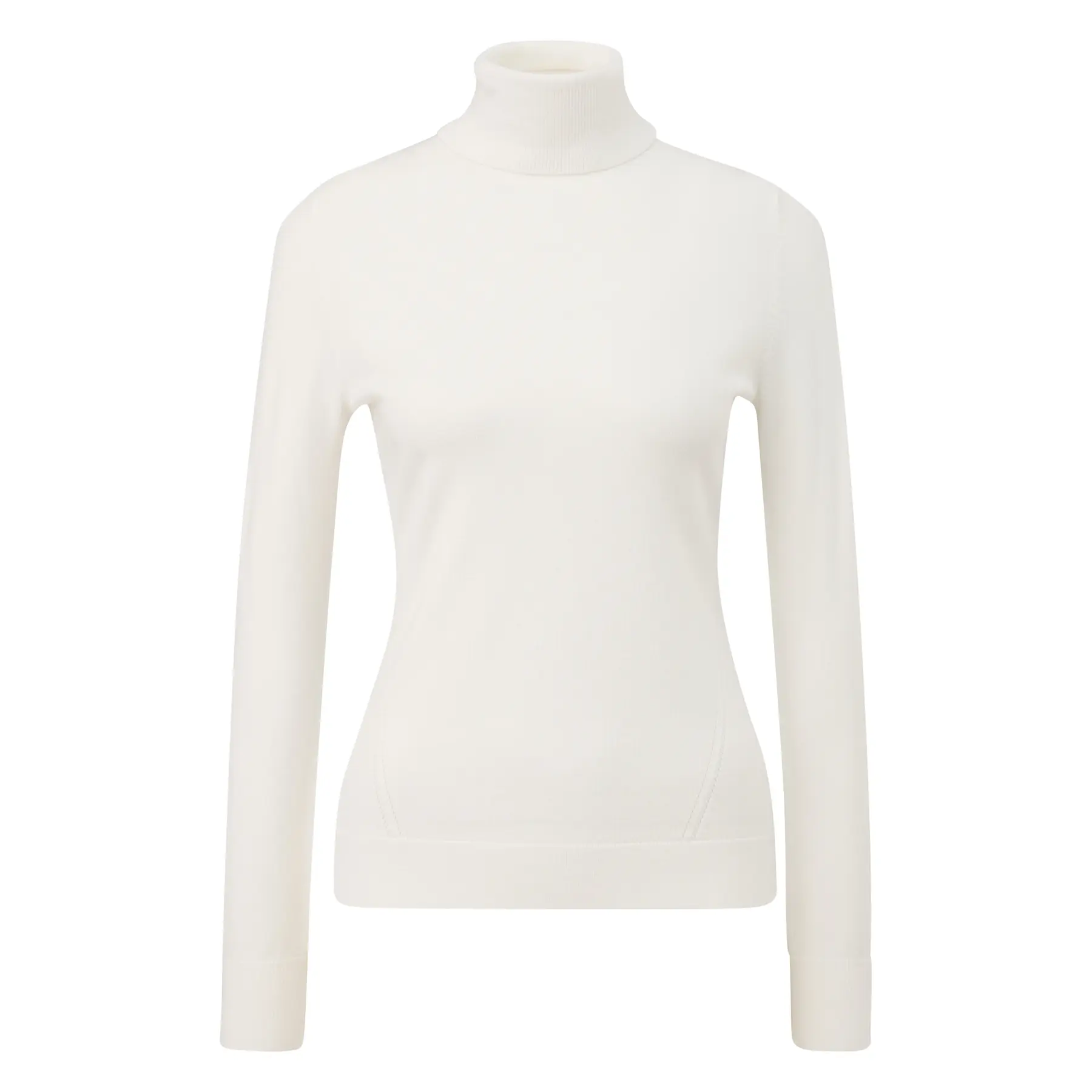Pullover collo alto in maglia fine con fessure sulle maniche donna COMMA