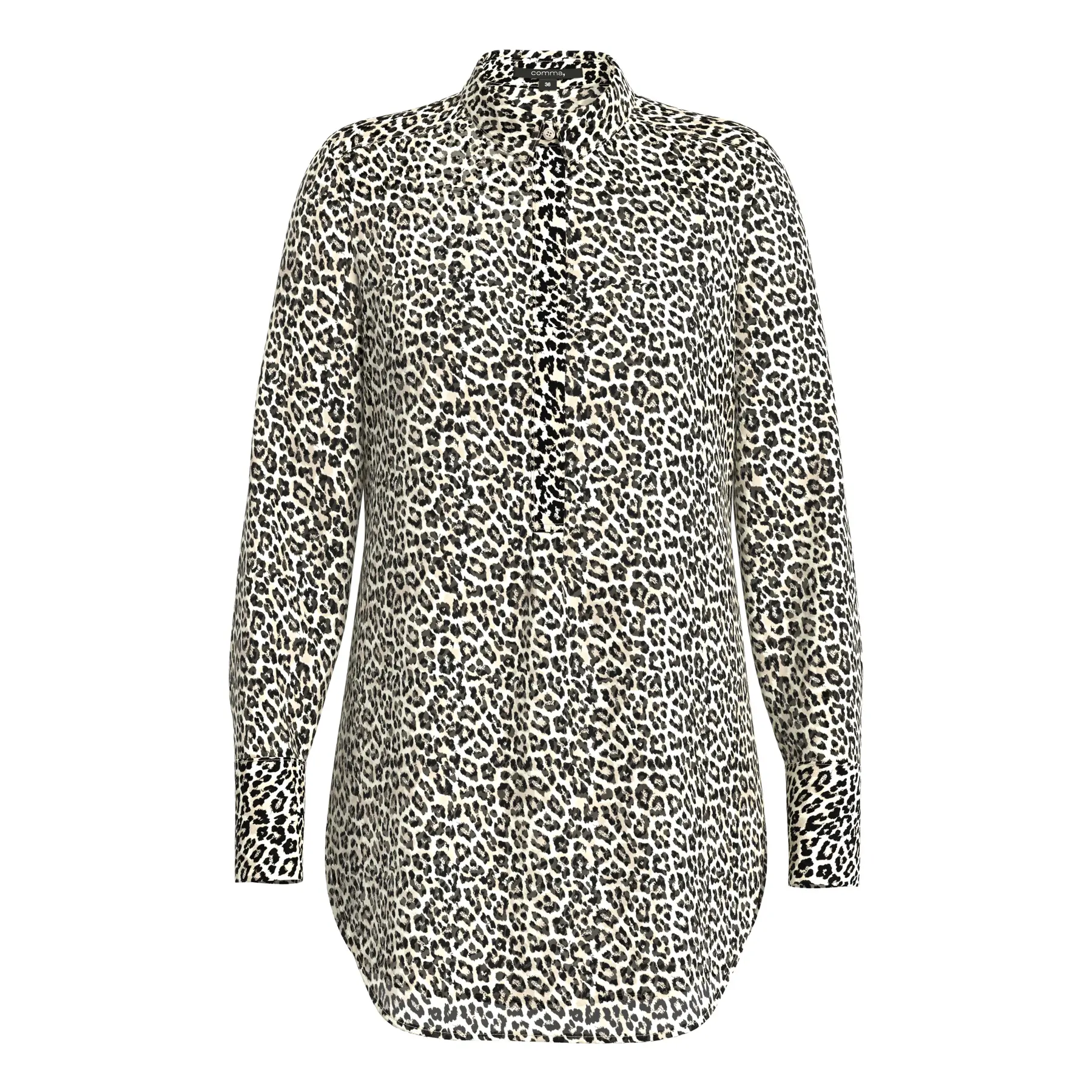 Langarm Blouse van Mousseline voor Dames COMMA