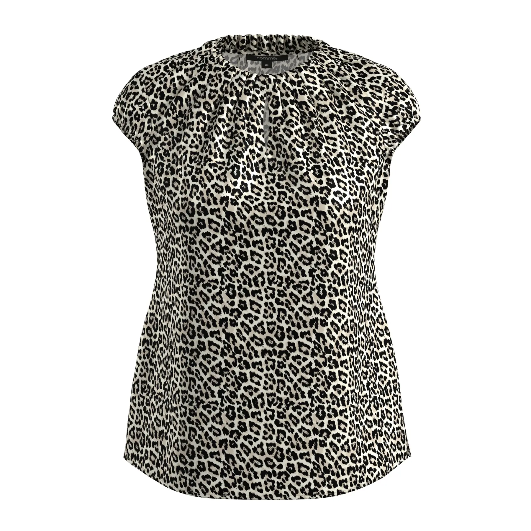 Satin Blouse With Pattern For Women Comma