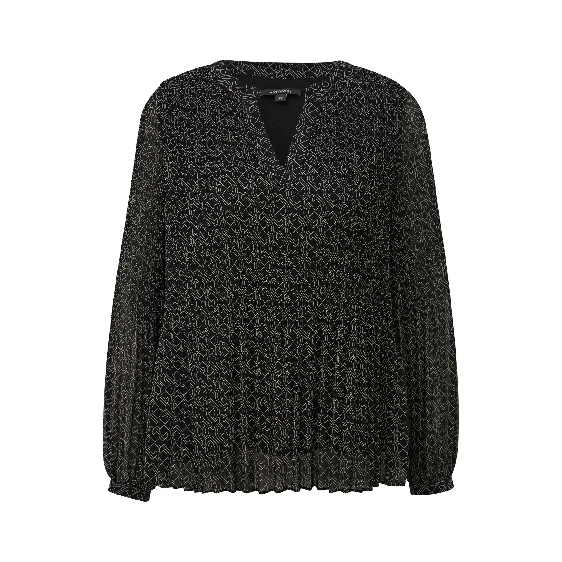 Blusa plissettata in mousseline donna COMMA