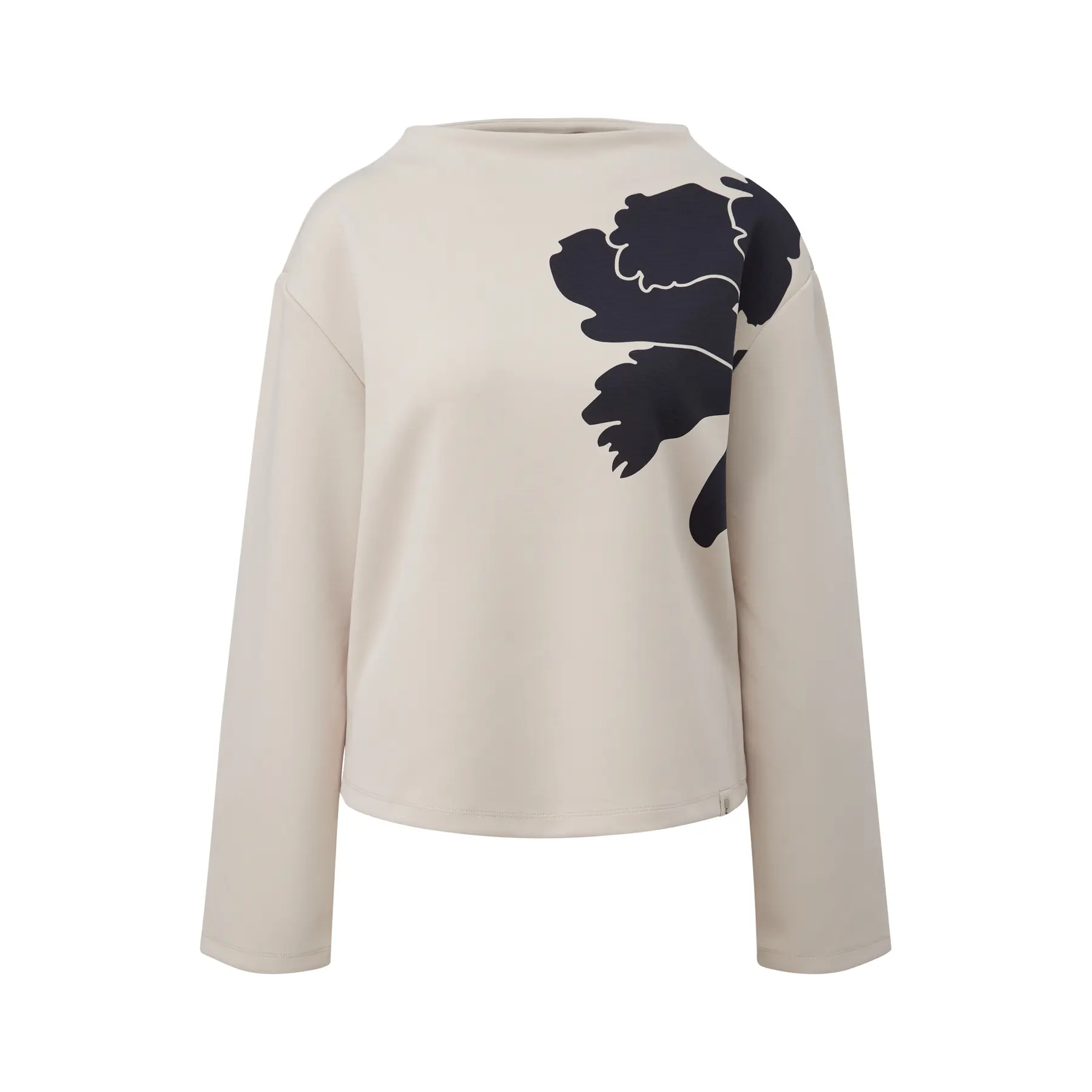Felpa in tessuto scuba leggero con maniche 3/4 donna COMMA