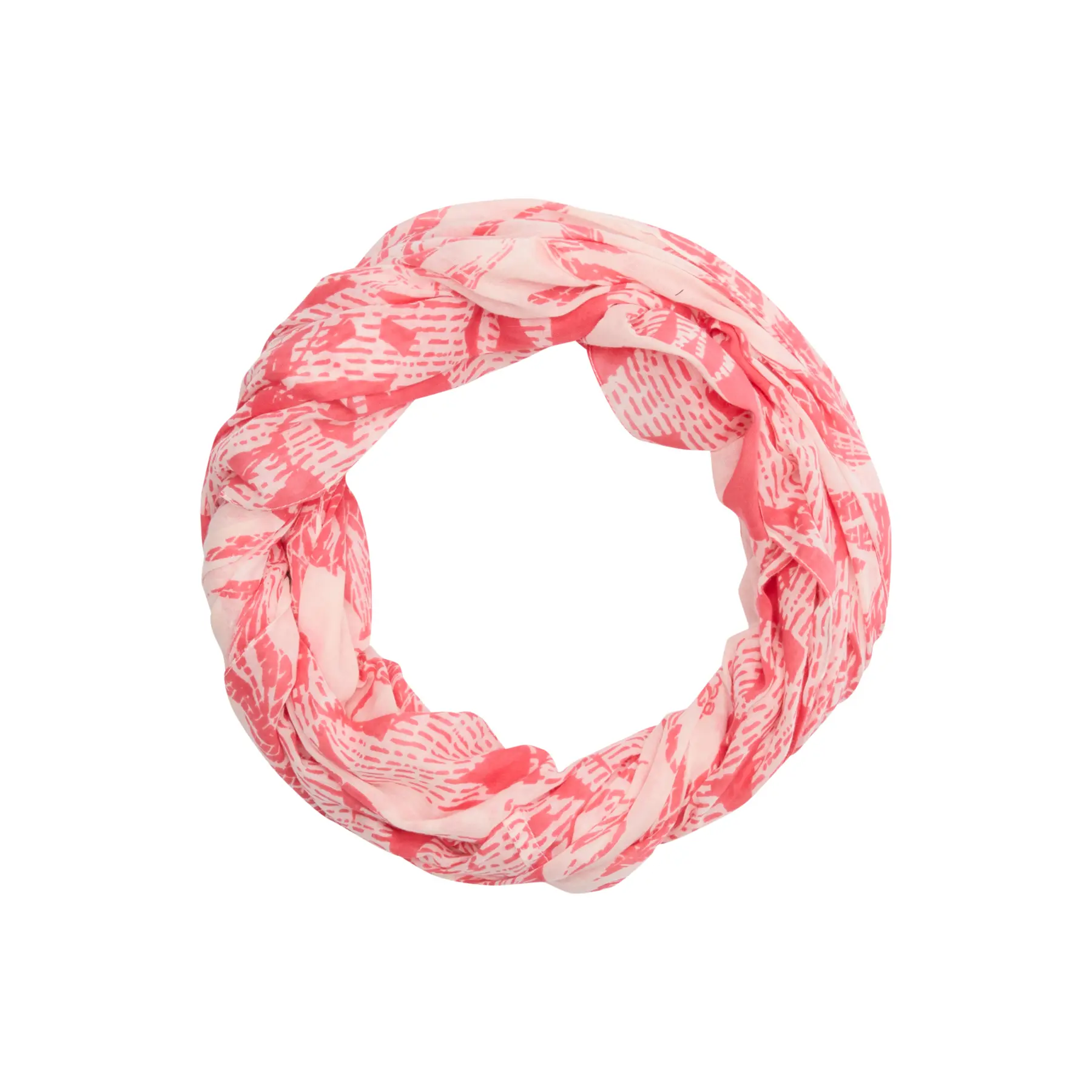 Women's Fine Loop Scarf With All-Over Print Comma