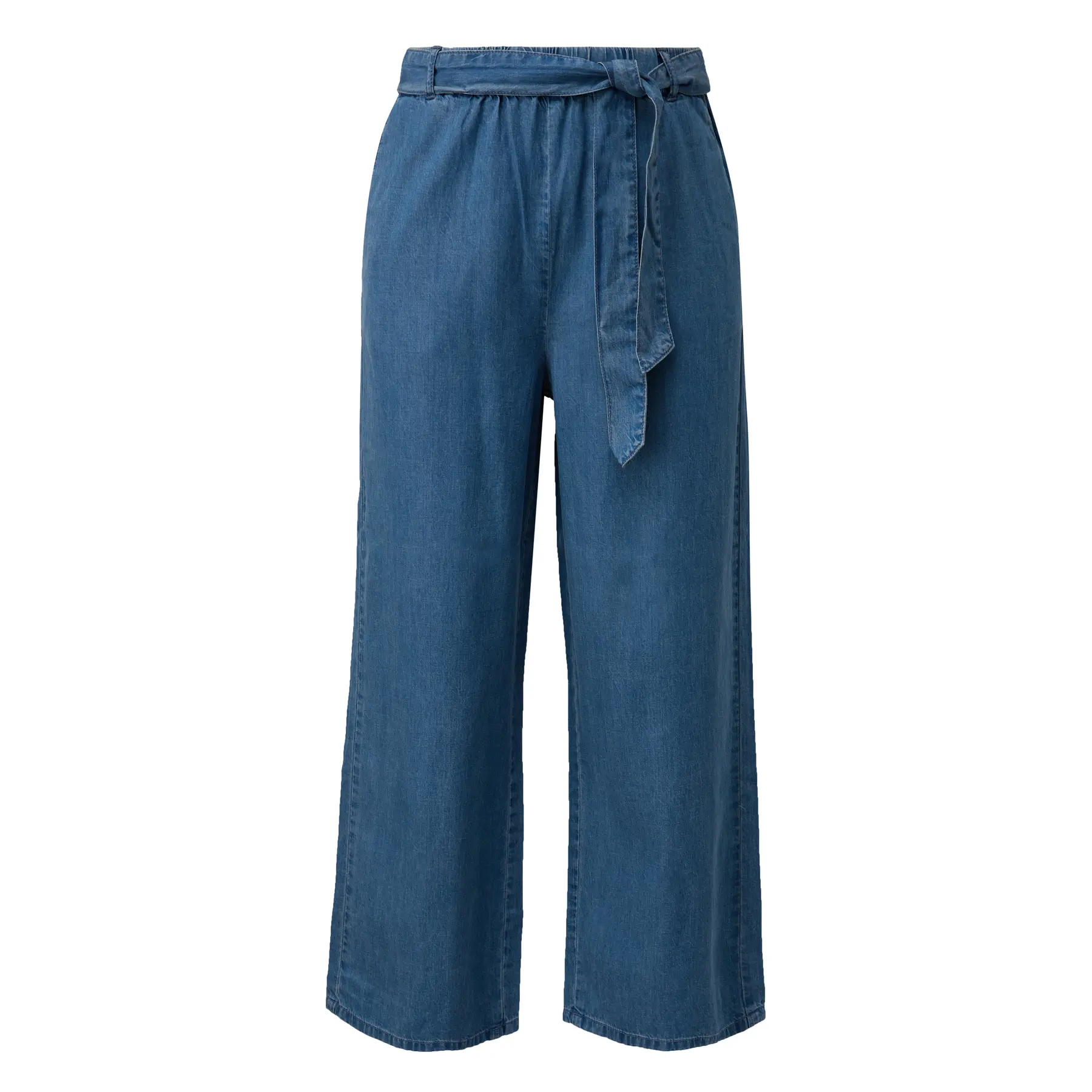 Jeans a gamba larga vita media donna COMMA