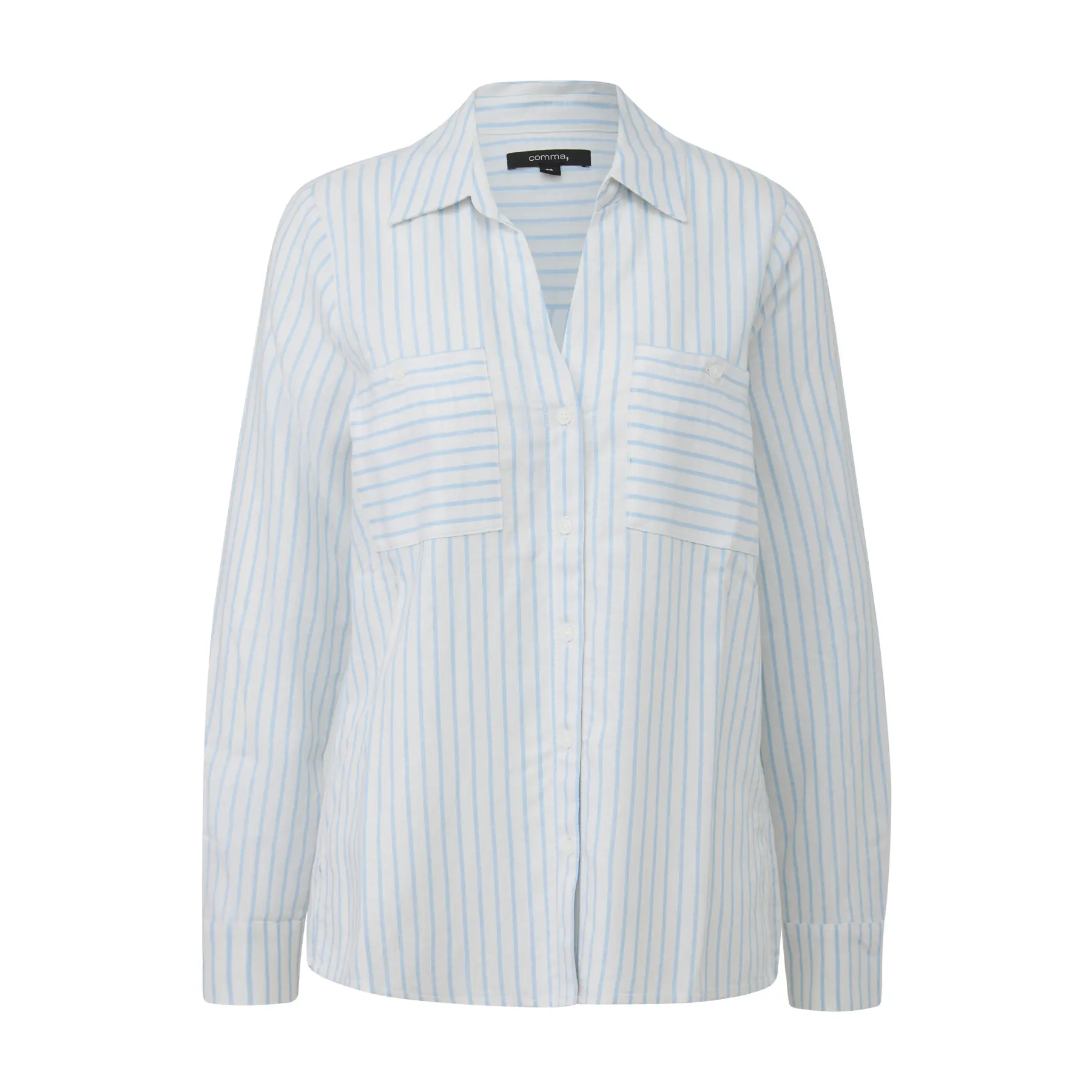 Camicia a maniche lunghe in lino per donna COMMA