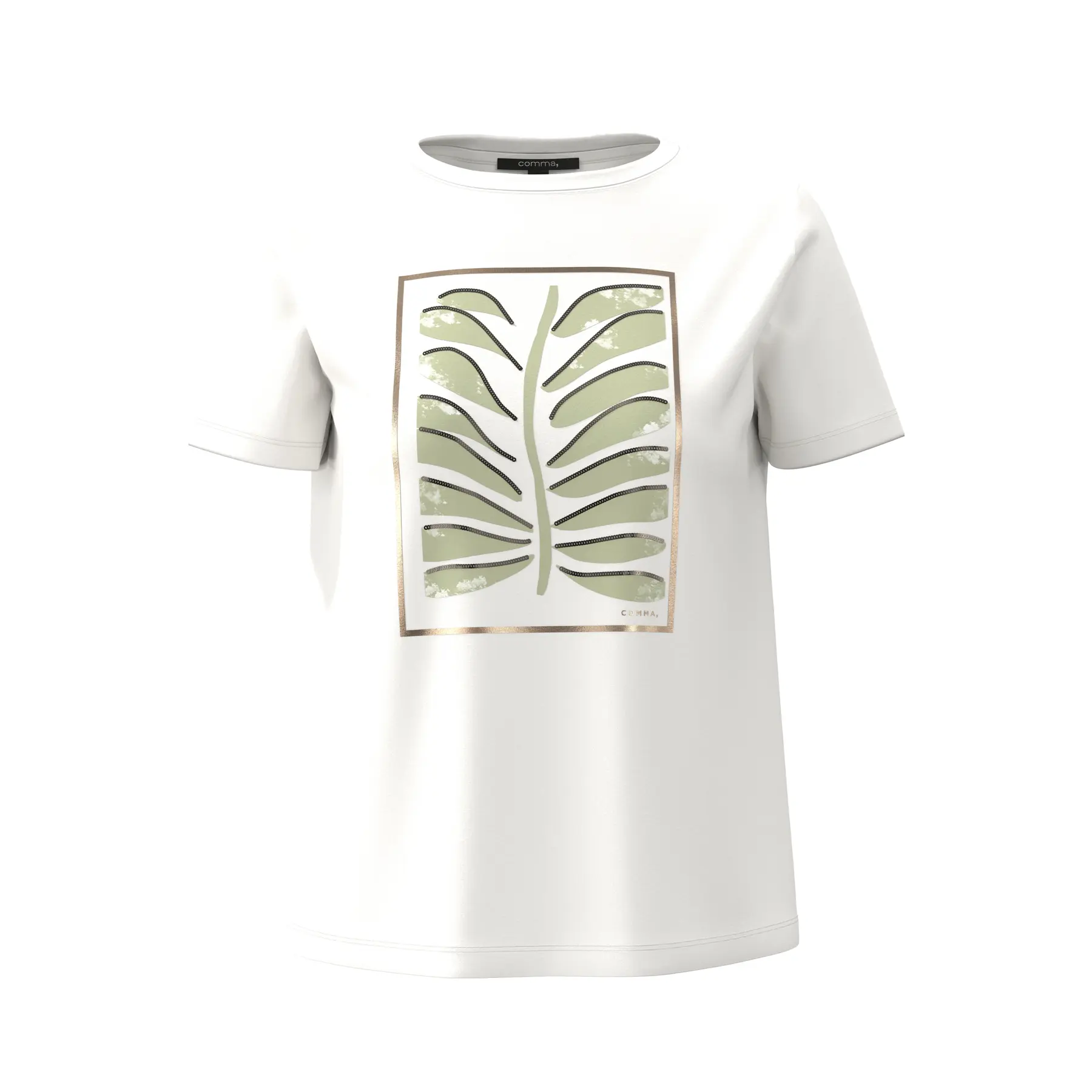Women's Front Print Jersey T-shirt Comma