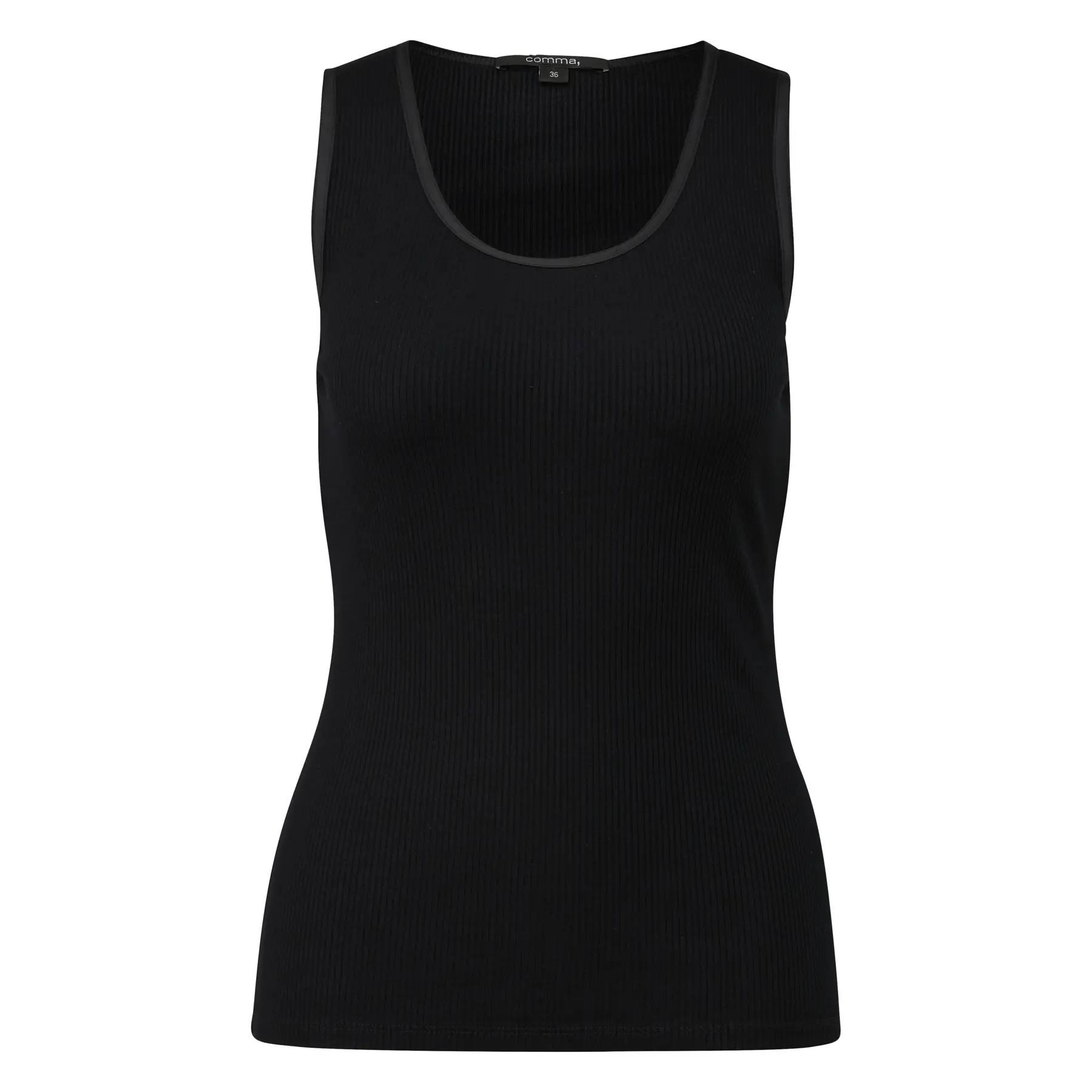 Canotta slim in tessuto a costine donna COMMA