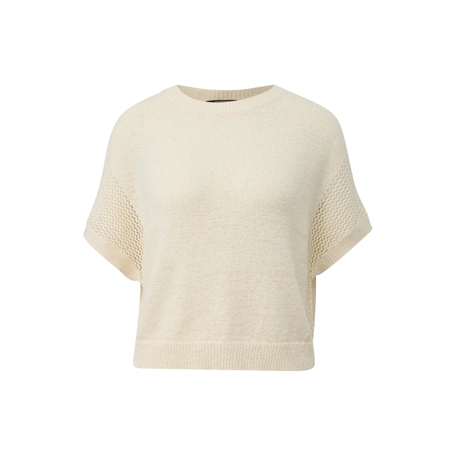 Short Sleeve Ribbed Pullover For Women Comma